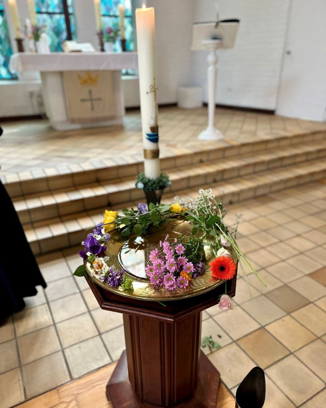 Taufbecken der ev.-luth. Kirche Ahlhorn